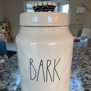 Rae Dunn Bark Dog Treat Canister